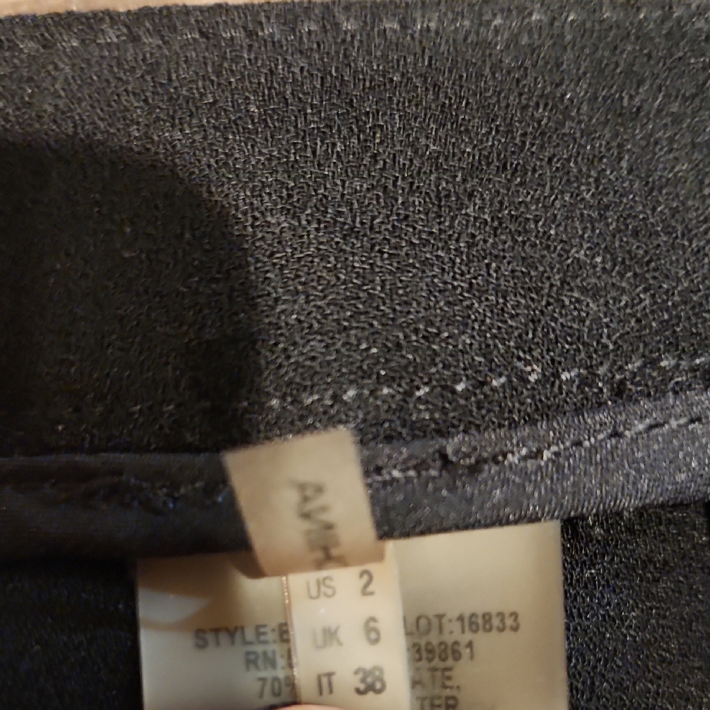 ❤️ ELIE TAHARI HIGH RISE SLIM FIT CREPE PANTS /TROUSERS, BLACK, 2 (26) - Picture 10 of 15